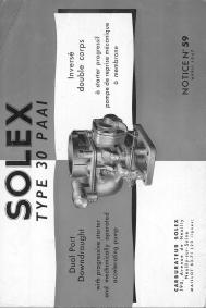 carburateur solex type 30 akv